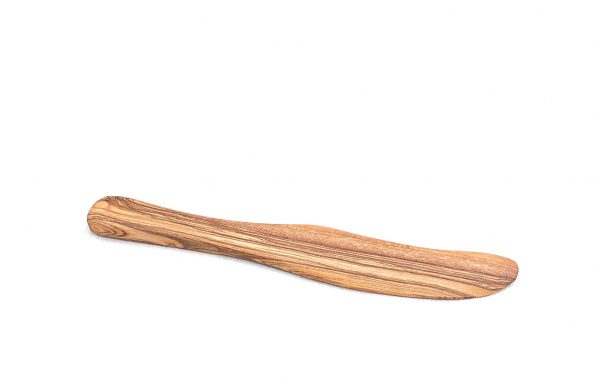 flat olive wood butter knife