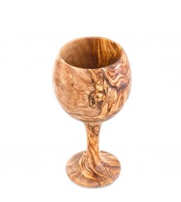 Olive Wood Wine Glass