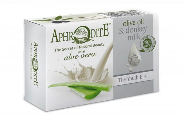 APHRODITE Olive oil & donkey milk soap with Aloe vera