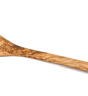 Olive Wood Long Curved Spoon